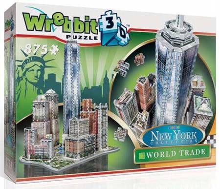 3D Jigsaw Puzzle - World Trade (New York Collection) - Wrebbit