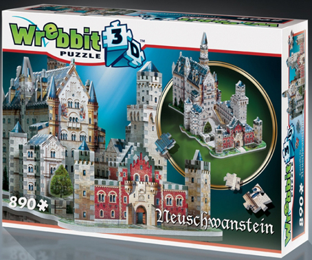 3D Jigsaw Puzzle - Neuschwanstein Castle - Wrebbit