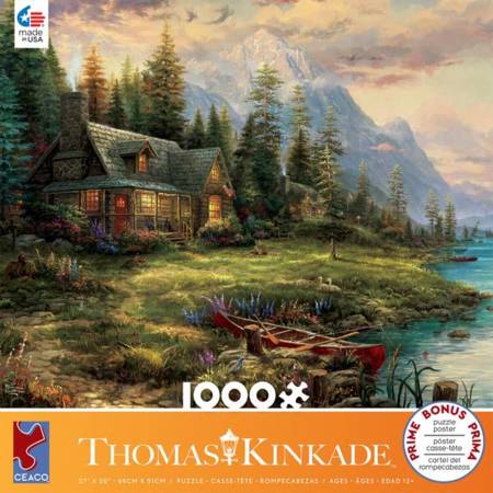 Thomas Kinkade Jigsaw Puzzle - A Fathers Perfect Day (#3310-63) - 1000 Pieces Ceaco