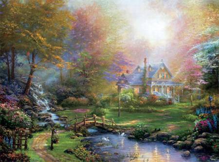 Thomas Kinkade Jigsaw Puzzle - A Mothers Perfect Day (#3310-54) - 1000 Pieces Ceaco