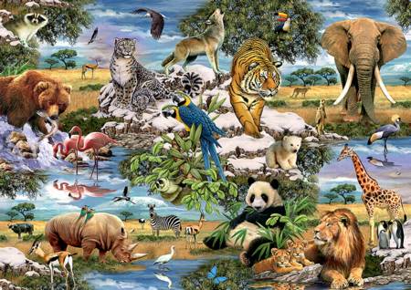 Jigsaw Puzzle - Animals of the World (10313)