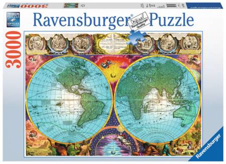 Jigsaw Puzzle - Antique Map (#17074) - 3000 Pieces Ravensburger