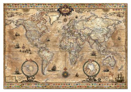 Jigsaw Puzzle - Antique World Map (15159) - 1000 Pieces Educa