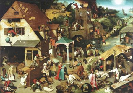 Wooden Jigsaw Puzzle - Netherlandish Proverbs (#RMN225) - 1000 Pieces