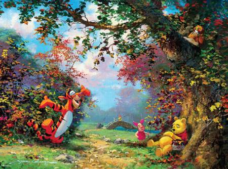 Thomas Kinkade Jigsaw Puzzle - Pooh`s Afternoon Nap (#3377-1) - 1000 Pieces Ceaco