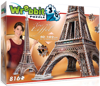 3D Jigsaw Puzzle - Eiffel Tower (2013) W3D-2009 - Wrebbit