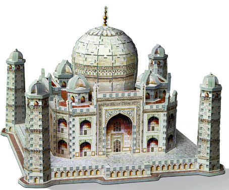 3D Jigsaw Puzzle - Taj Mahal - Wrebbit