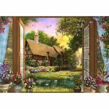 Wooden Jigsaw Puzzle - Cottage View Sunset (822108) - 250 Pieces Wentworth