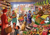 Wooden Jigsaw Puzzle - Greengrocer - 250 Pieces