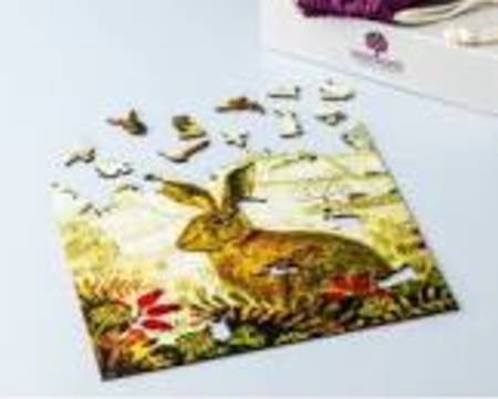 Wooden Jigsaw Puzzle - Hare In The Snow (932406) - 250 Pieces