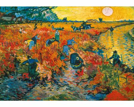Wooden Jigsaw Puzzle - Red Vineyard At Arles 250 Pieces Wentworth