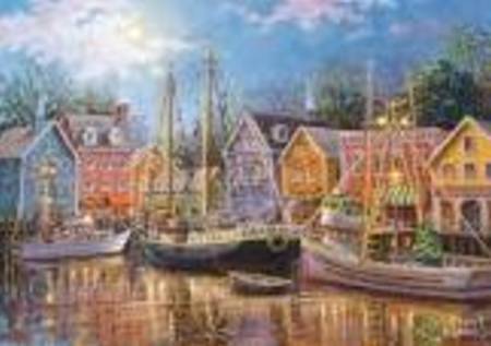 Jigsaw Puzzle - Sailing in the Village (31995) - 1500 Pieces Clementoni