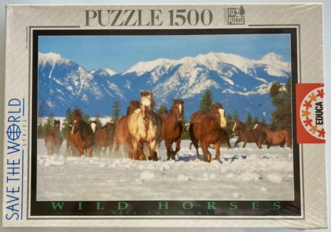 Jigsaw Puzzle - Wild Horses 1500 Pieces Educa
