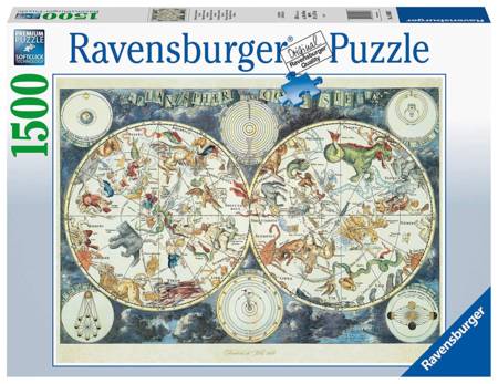 Jigsaw Puzzle - World Map of Fantasy Beasts (16003) - 1500 Pieces Ravensburger