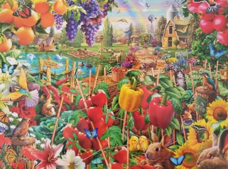 Wooden Jigsaw Puzzle - Country Garden (901204) - 250 Pieces Wentworth