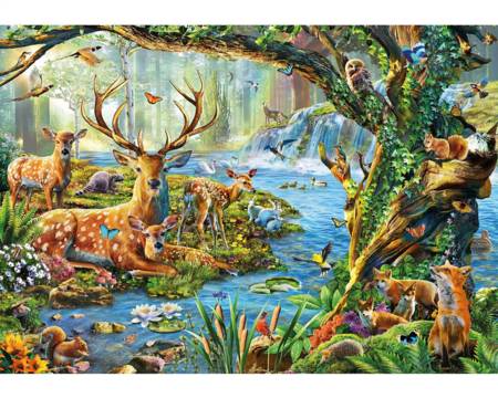 Wooden Jigsaw Puzzle - Forest Life (882106) - 250 Pieces Wentworth