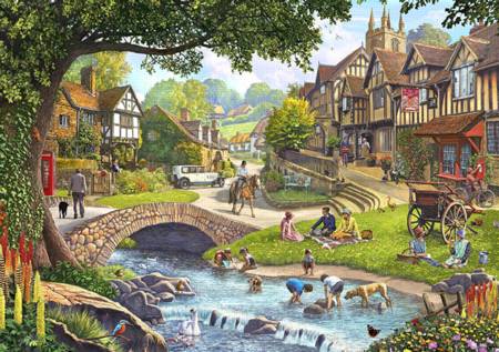 Wooden Jigsaw Puzzle - Full Stream Ahead (780308) - 250 Pieces