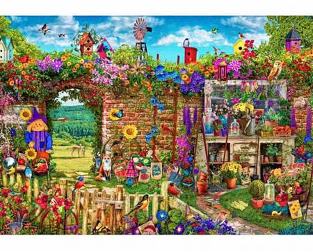 Wooden Jigsaw Puzzle - Garden Gate (870613) - 250 Pieces Wentworth