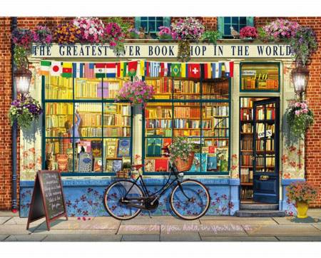 Wooden Jigsaw Puzzle - The Greatest Bookshop in the World (911113) - 250 Pieces Wentworth
