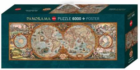 Jigsaw Puzzle - Hemisphere Map (#29615) - 6000 Pieces Heye
