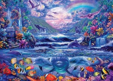 Jigsaw Puzzle - Moonlight Oasis (3388-8) - 1000 Pieces Ceaco