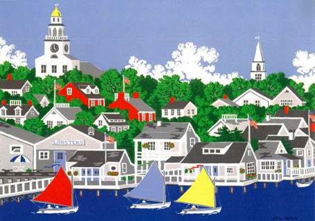 Wooden Jigsaw Puzzle - Nantucket Harbor (117528047) - 140 Pieces Wentworth