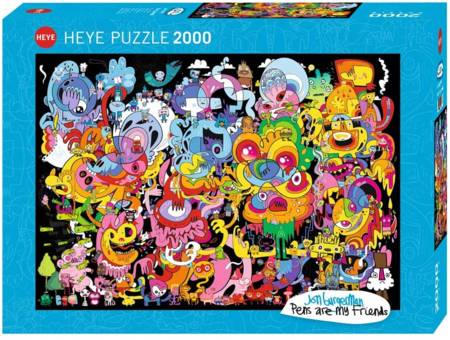 Jigsaw Puzzle - New Psychedoodlic (#29767) - 2000 Pieces Heye