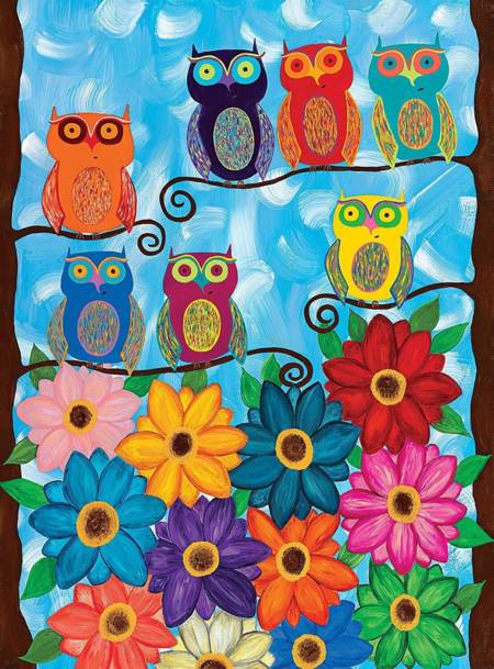 Jigsaw Puzzle - Owls (#35024) - 500 Pieces Clementoni