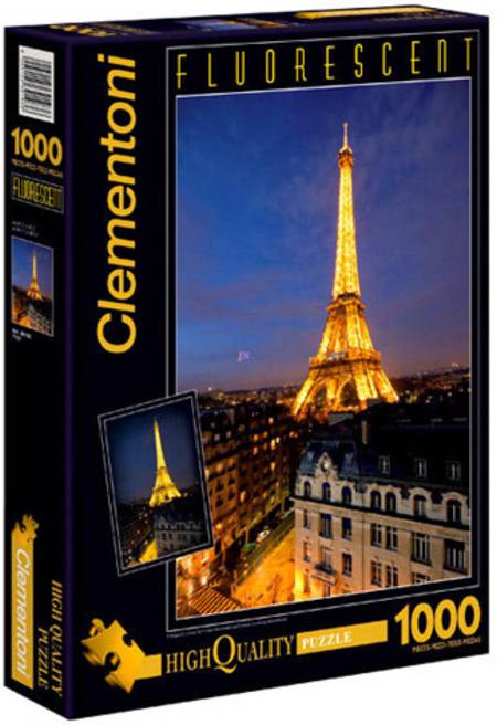 Glow in Dark Jigsaw Puzzle - Paris (#39210) - 1000 Pieces Clementoni