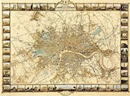 Jigsaw Puzzle - Plan of London (#2801N16019G) - 1000 Pieces Ricordi