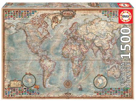 Jigsaw Puzzle - Political World Map (16005) - 1500 Pieces Educa