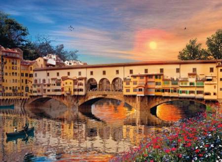 Jigsaw Puzzle - Romantic Italy, Florence (#39220) - 1000 Pieces Clementoni