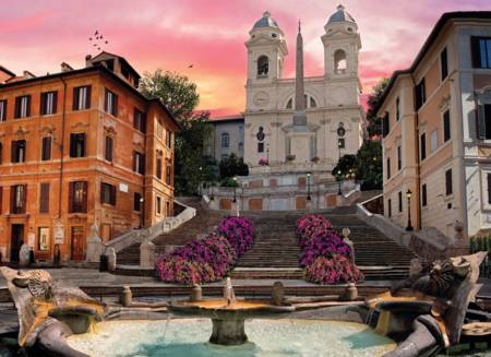 Jigsaw Puzzle - Romantic Italy, Rome (#39219) - 1000 Pieces Clementoni