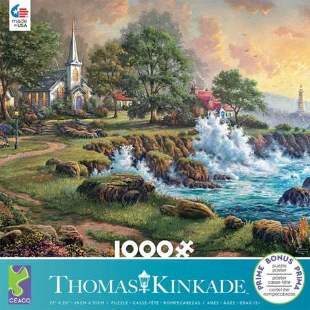 Thomas Kinkade Jigsaw Puzzle - Seaside Haven (#3310-67) - 1000 Pieces Ceaco