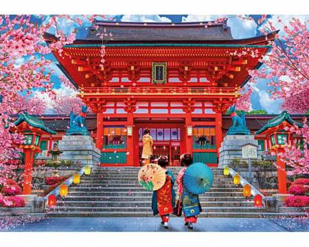 Wooden Jigsaw Puzzle - Spring Sakura (901705) - 1000 Pieces Wentworth