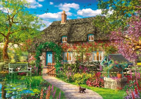 Wooden Jigsaw Puzzle - The Old Cottage (831502) - 500 Pieces