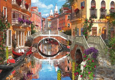Wooden Jigsaw Puzzle - Venetian Waterway (#632005) - 500 Pieces Wentworth