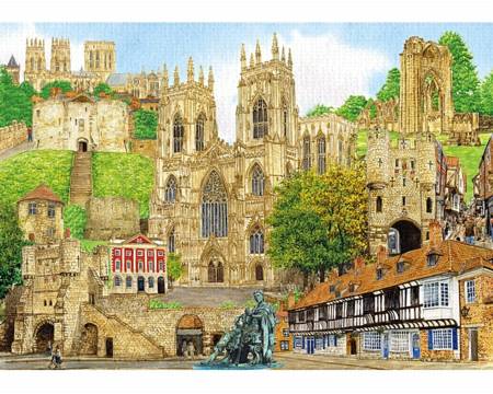 Wooden Jigsaw Puzzle - York Montage (901505) - 500 Pieces